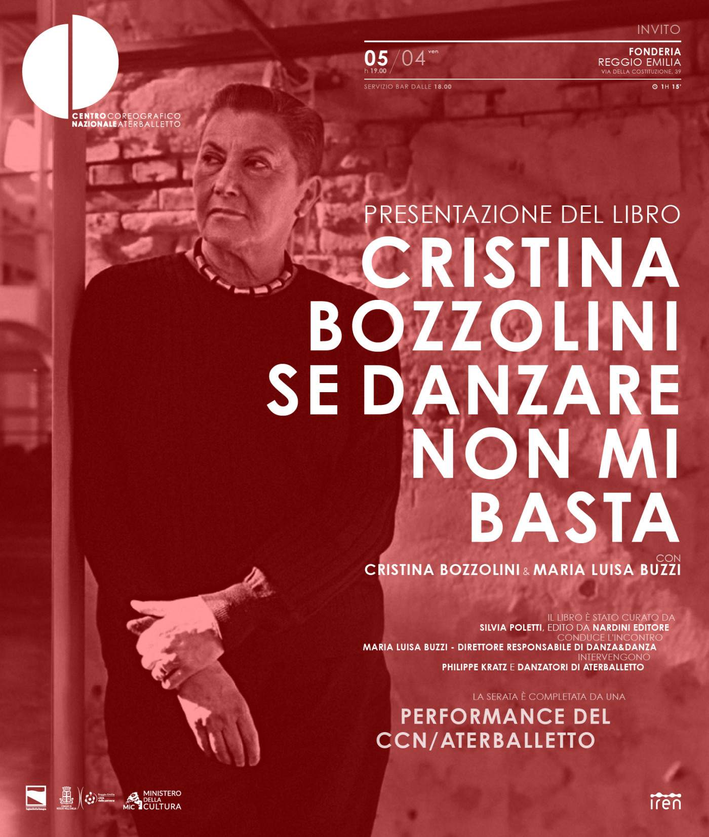 CCN/Aterballetto omaggia Cristina Bozzolini presentando il suo libro curato dalla nostra Silvia Poletti
